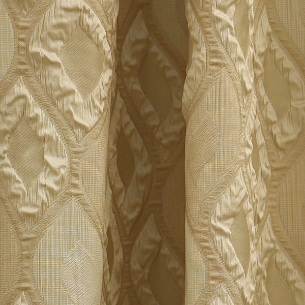 MB CURTAIN READY MADE 145x290 91827/107 TAFT JACQUARD CREAM POL.100%