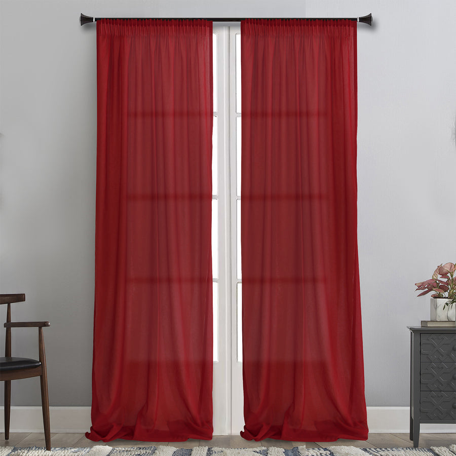 MB CURTAIN READY FIT 145x285 LN003 RED POL.100%