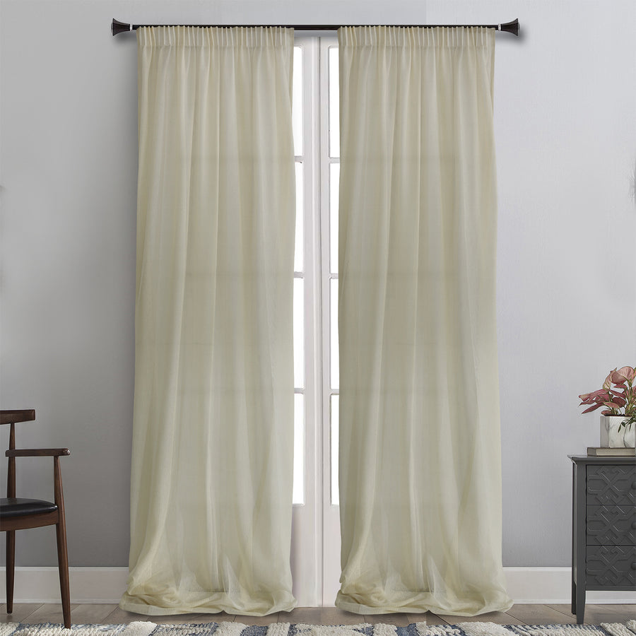 MB CURTAIN READY FIT 145x290 GAUZE STRIPE 1673/107 POL.100%