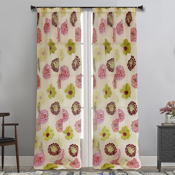 MB CURTAIN READY MADE 145x275 PINK SATIN POL.70%- COT.30%