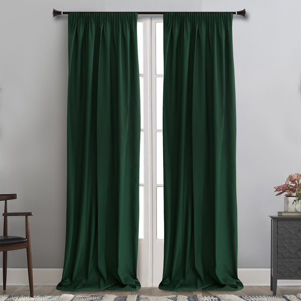 MB CURTAIN READY FIT 145x270 5233/09 GREEN COT.100%
