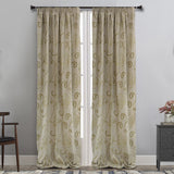 MAISON BLANCHE READY-MADE CURTAIN 145X270 RUSSIAN STRAW FLOWER GOLD Cot.75% -Pol.25% 1