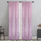 MAISON BLANCHE CURTAIN READY-MADE 145X290 VOILA LILAC - WHITE POL.100% 1