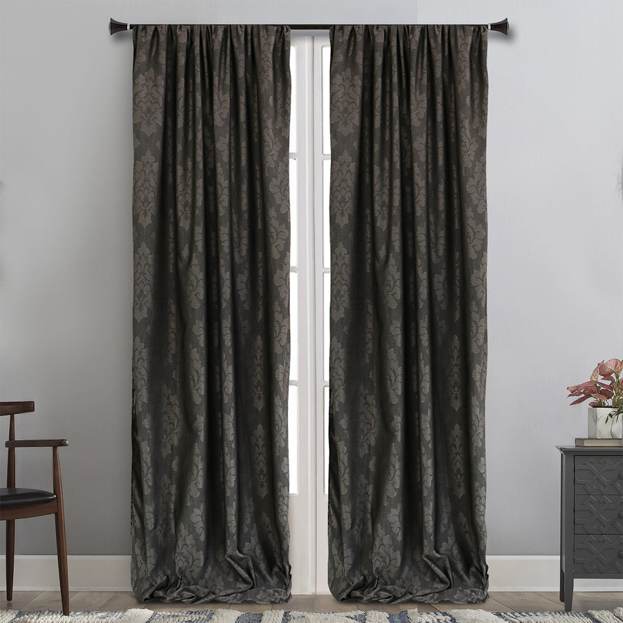 MAISON BLANCHE READY-MADE CURTAIN 145X285 JACQUARD POL.100%