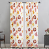 MAISON BLANCHE READY-MADE CURTAIN 145X275 ORANGE ORGANZA VISC.75%-POL.25% 1