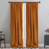 MAISON BLANCHE CURTAIN READY MADE 145X310 ORANGE CURTAIN Pol.100% 1